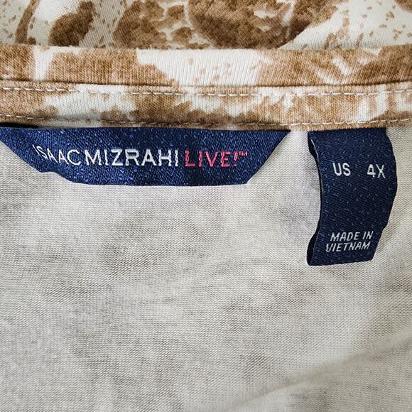 Isaac Mizrahi Live! True Denim Floral Printed Seamed Knit Top 4X A384138 - Picture 8 of 10